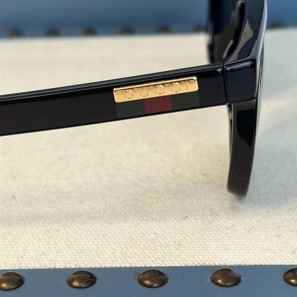 New - GUCCI Grey Rectangular Men's Sunglasses GG0746S 001 57